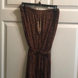 Animal print jumpsuit